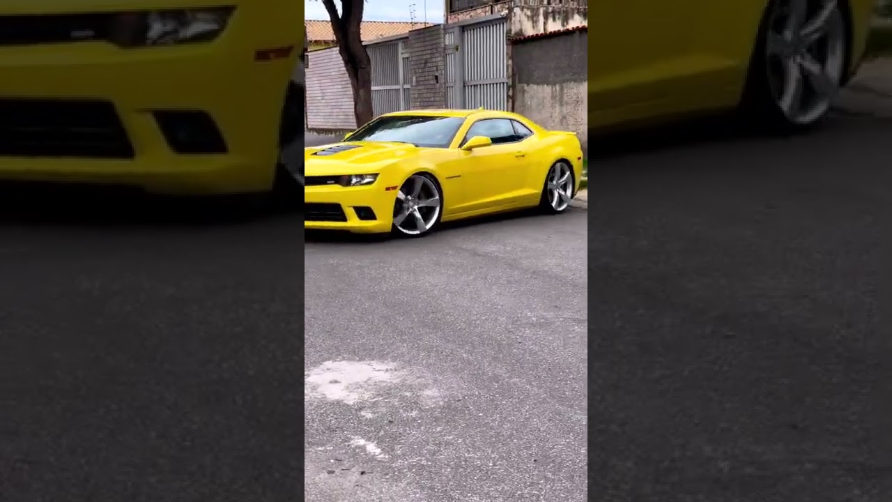 CAMARO AMARELO DESFILANDO #shorts #camaro #camaroamarelo
