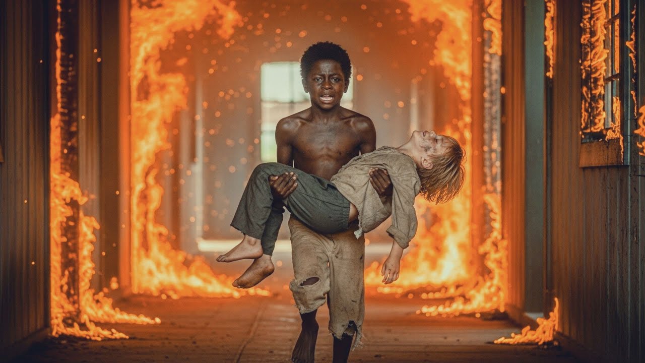 O MENINO ESCRAVO ENTROU NO INCÊNDIO PARA SALVAR O FILHO DO FEITOR — 15 ANOS DEPOIS ELE...