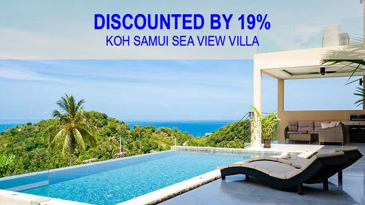 Koh Samui Villa for Sale - New High-End 4-Bed Contemporary Sea View, Chaweng Noi