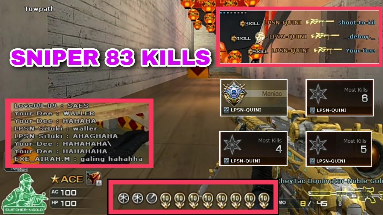 83 KILLS SNIPER ON SHANXI BY LPSN-QUINI FULL GAMEPLAY | CROSSFIRE PH