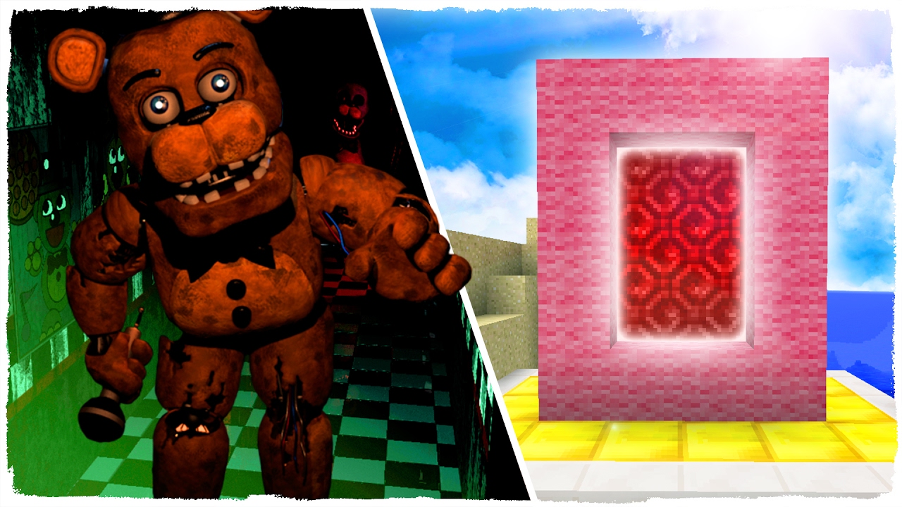 👉 COMO HACER UN PORTAL A LA DIMENSIÓN DE FIVE NIGHTS AT FREDDY'S - MINECRAFT