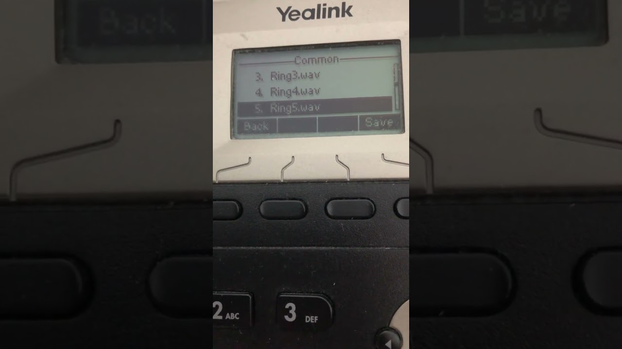 Yealink T21P E2 ringtones