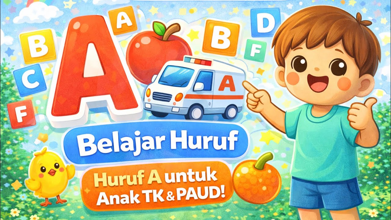 Mengenal Abjad A dengan Seru