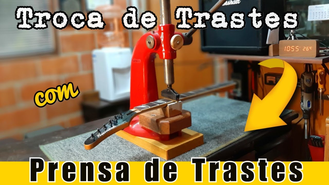 Troca de Trastes com Prensa de Trastes # Fret Press Caul