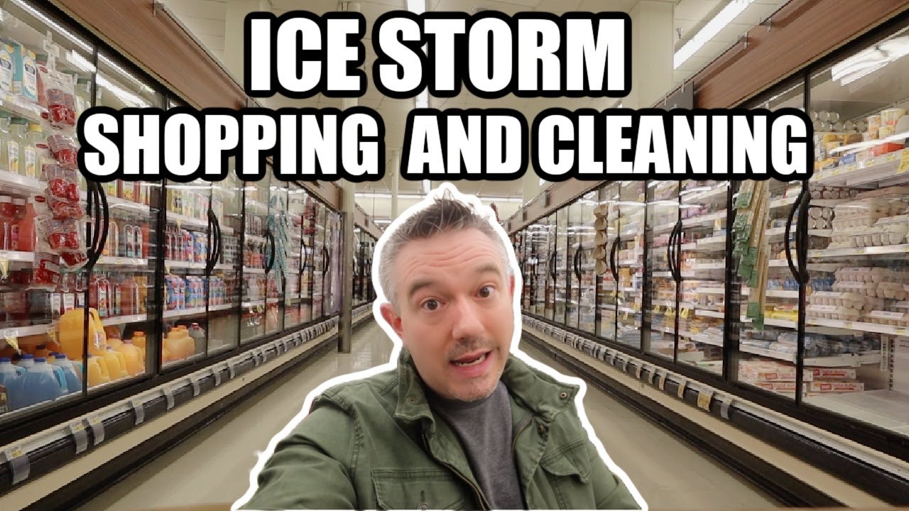 ICE STORM SHOPPING AND CLEANING | EVERYONE IS GONE...| Somers In Alaska