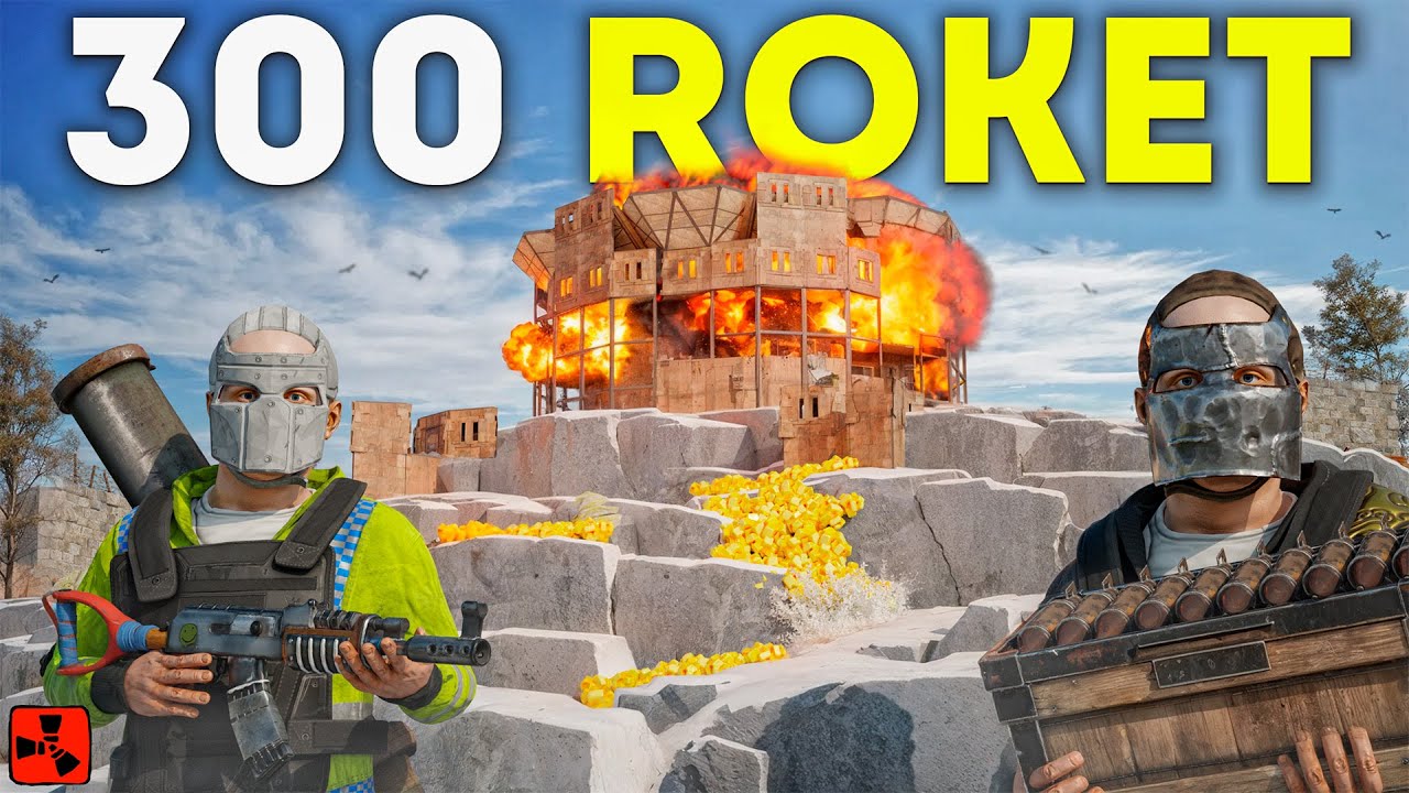 300 ROKET İLE RUST HAYATIMIN EN FAZLA RAİDİNİ ATTIM!! | Rust Türkçe @doprust