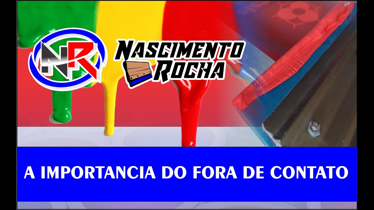 FORA CONTATO NA SERIGRAFIA NAS ESTAMPAS DE PLASTISOL