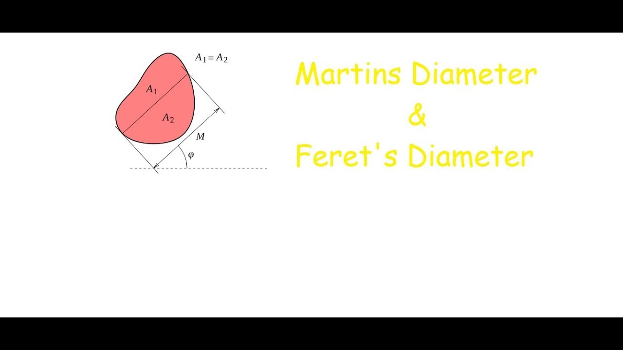 Let's learn the Martins and Feret Diameters.
