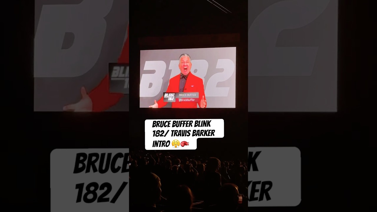 Bruce Buffer Blink 182 Travis Barker intro 