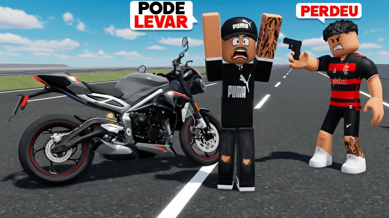 ROBLOX - ROUBAMOS A MOTO DO TALARICO NA RUA DO GRAU