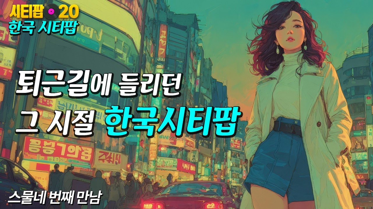 퇴근 후 피로를 풀어주는 한국 시티팝｜듣기 좋은 감성 노래 | 24집 | Retro Korean City Pop