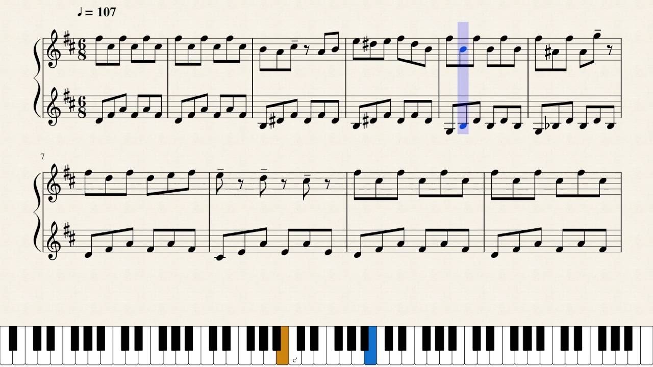 Fallen Down (Reprise) - Undertale - Sheet Music