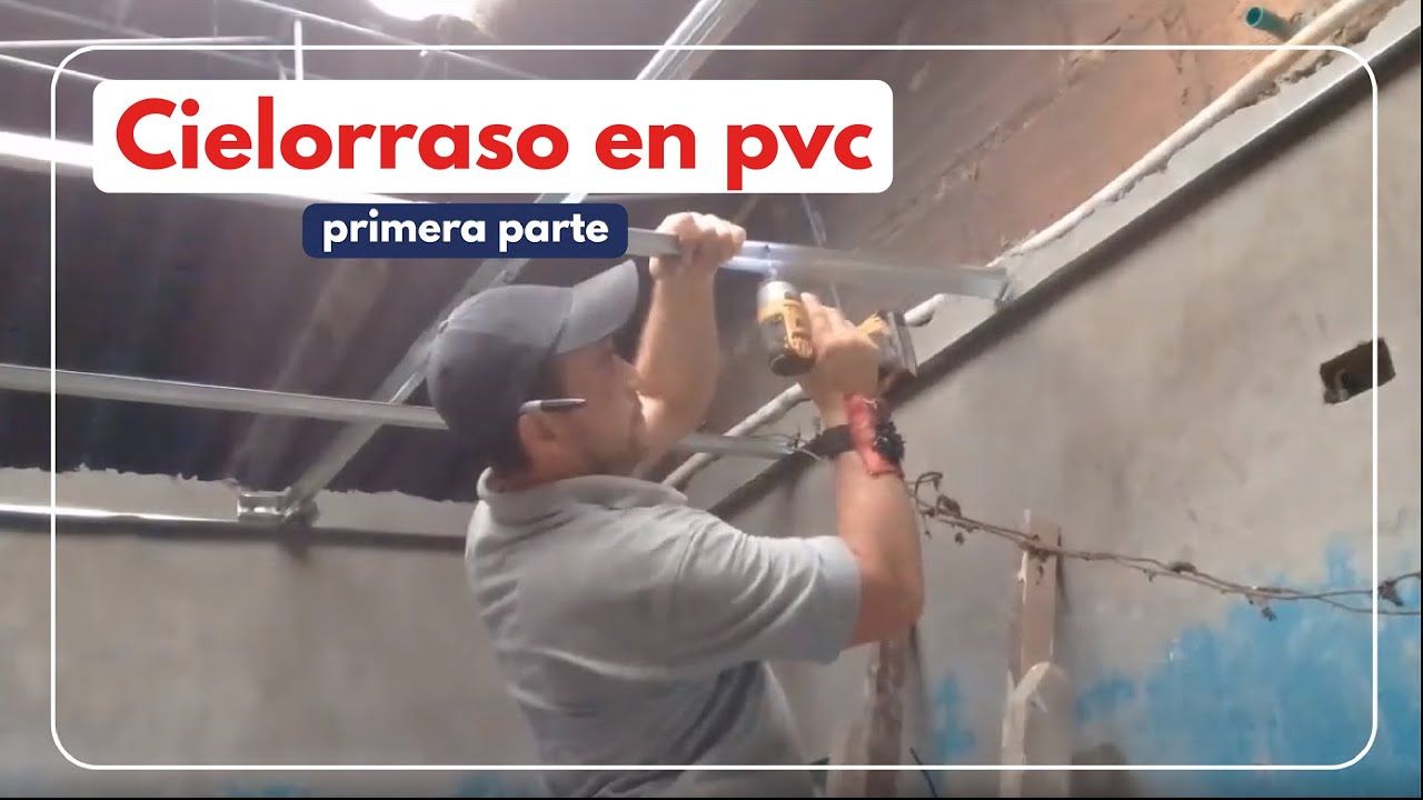 Instalación de cielorraso en  pvc 1 de 2