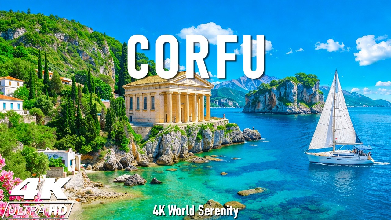 Corfu, Greece 4K – Golden Beaches, Ancient Villages & Mediterranean Island Paradise
