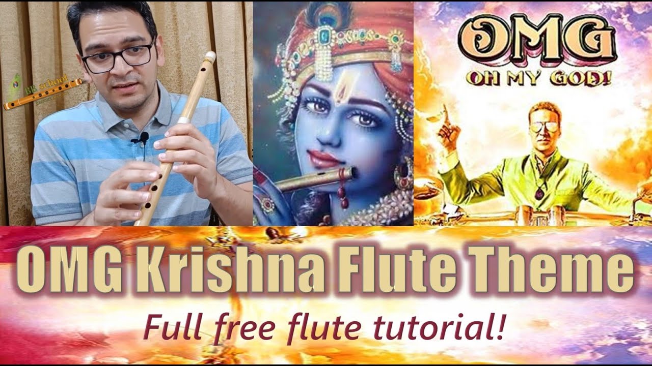 Flute tutorial Oh My God Krishna theme! #krishna #omg #flute #tutorial #bollywood #akshaykumar