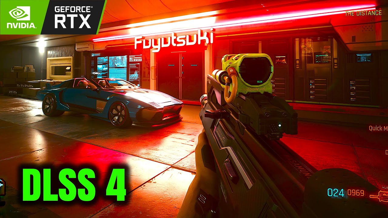 “Cyberpunk 2077 with DLSS 4– DLSS Performance Gameplay” RTX 5080