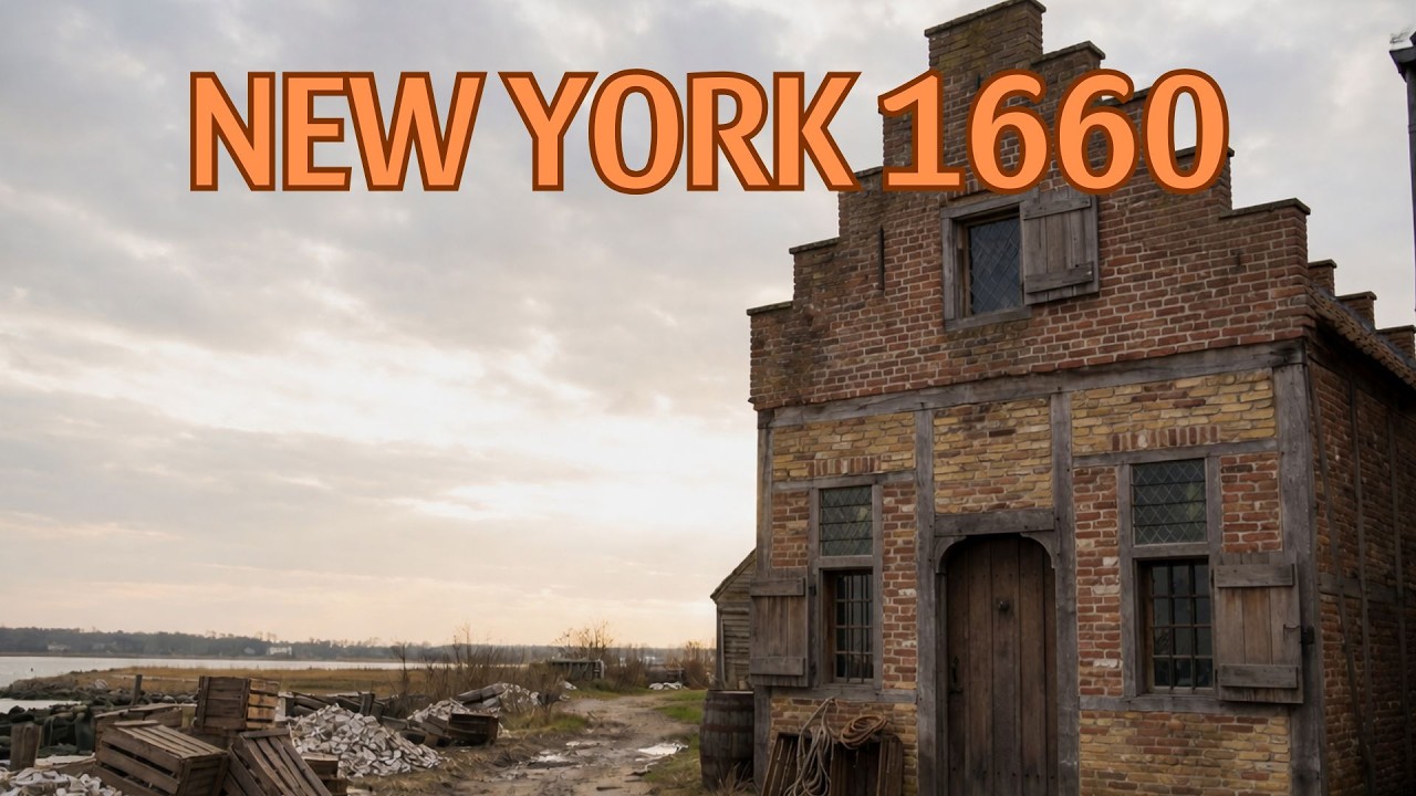 What New York Looked Like in 1660 - New Amsterdam (AI reconstruction)