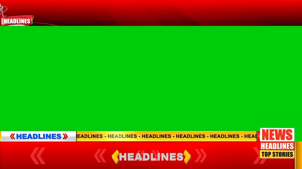 Green Screen News Headlines | Complete Setup | News Frame