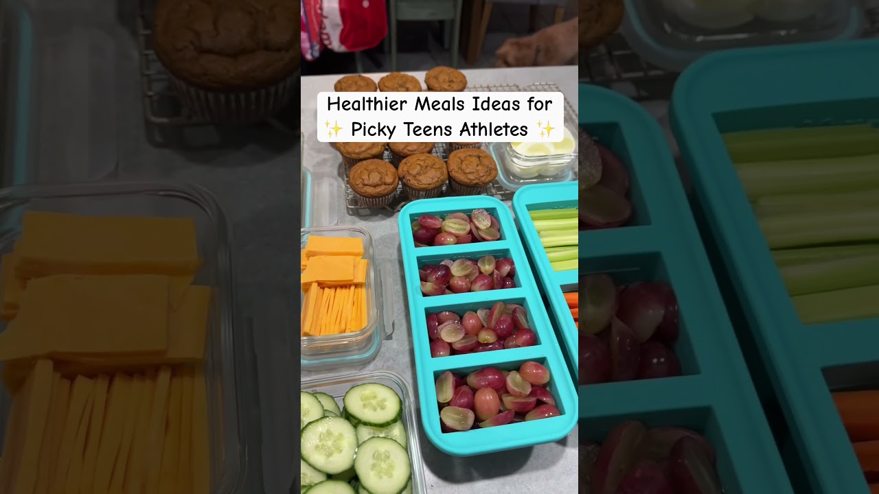 Meal prep for my teen athlete and tween athlete!  #mealprep #healthysnacks #pickyeater