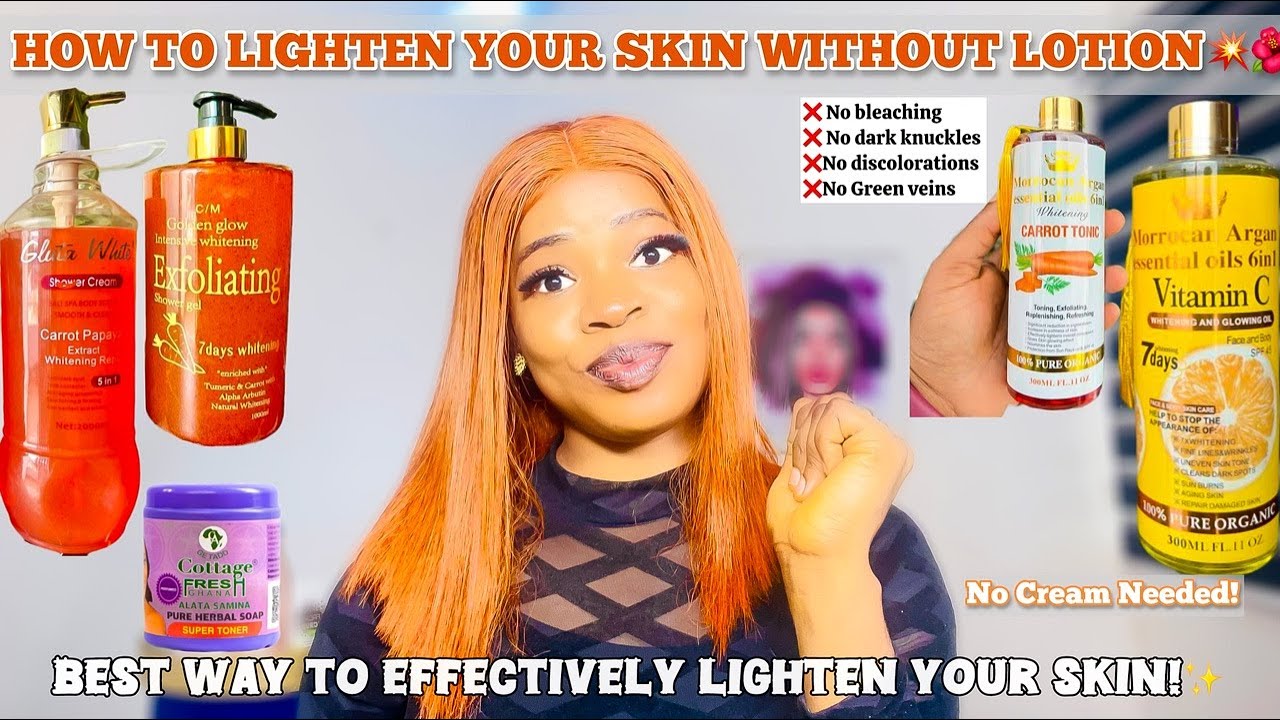 HOW TO USE BODY OIL AND SOAP FOR EFFECTIVE SKIN LIGHTENING + No Lotion Needed! Get lighter skin tone