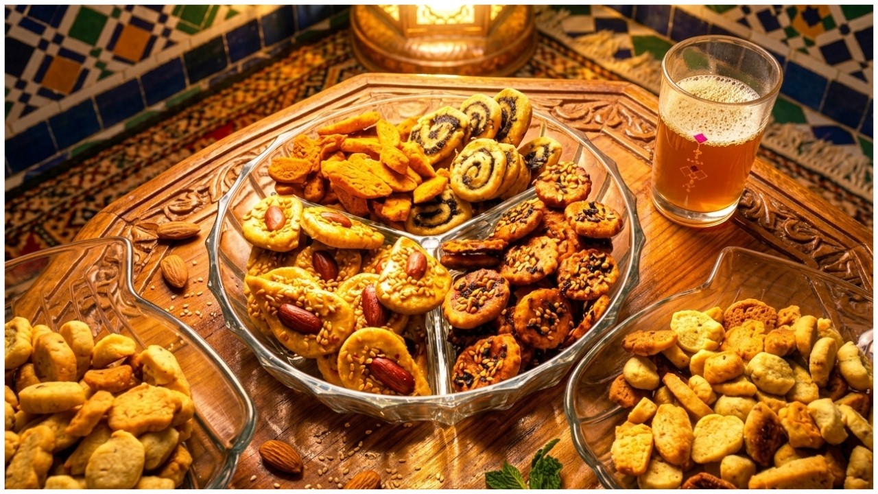 مملحات العيد😋عجينة سحرية وحدة تخرج ليك 4 نكهات مميزة 🍪أسرار فقيقصات مع أم ضياء!!🙋‍♀️