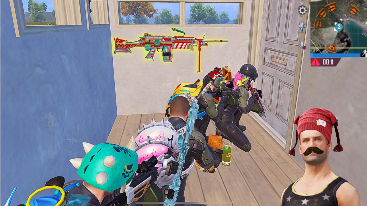 Who gave the Victor squad M249?🔥😂| PUBG Mobile Insane WTF Moments