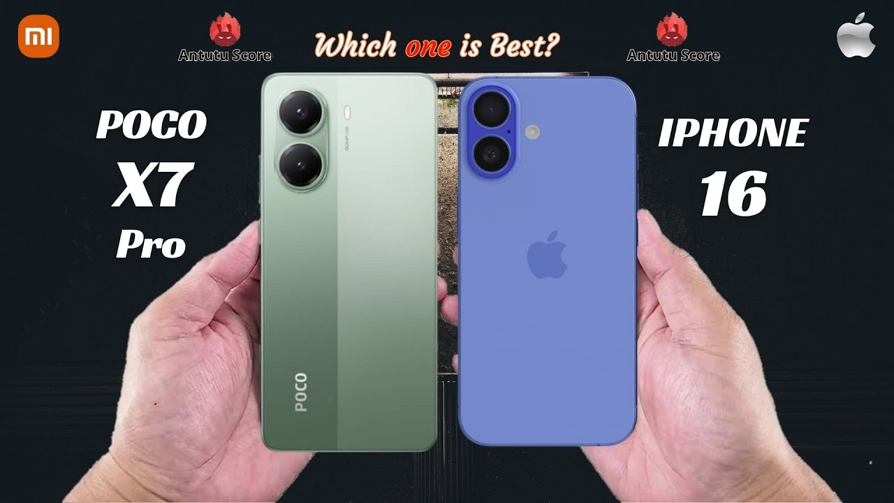 Poco X7 Pro vs Iphone 16  ll 🔥 ll Full Details ll Which One is Best ll @ChellphoneWorld
