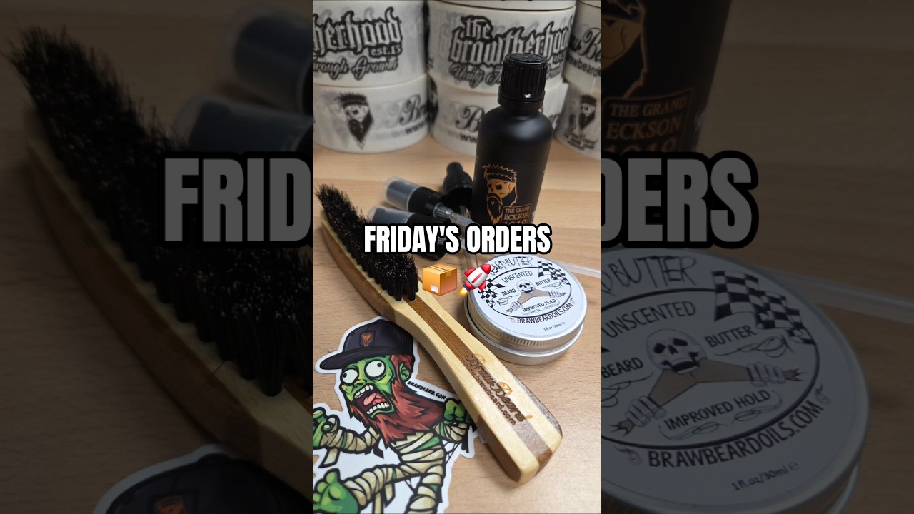 Friday's orders 📦🚀 You're making a huge difference to this wee business #beardlife #beardcare