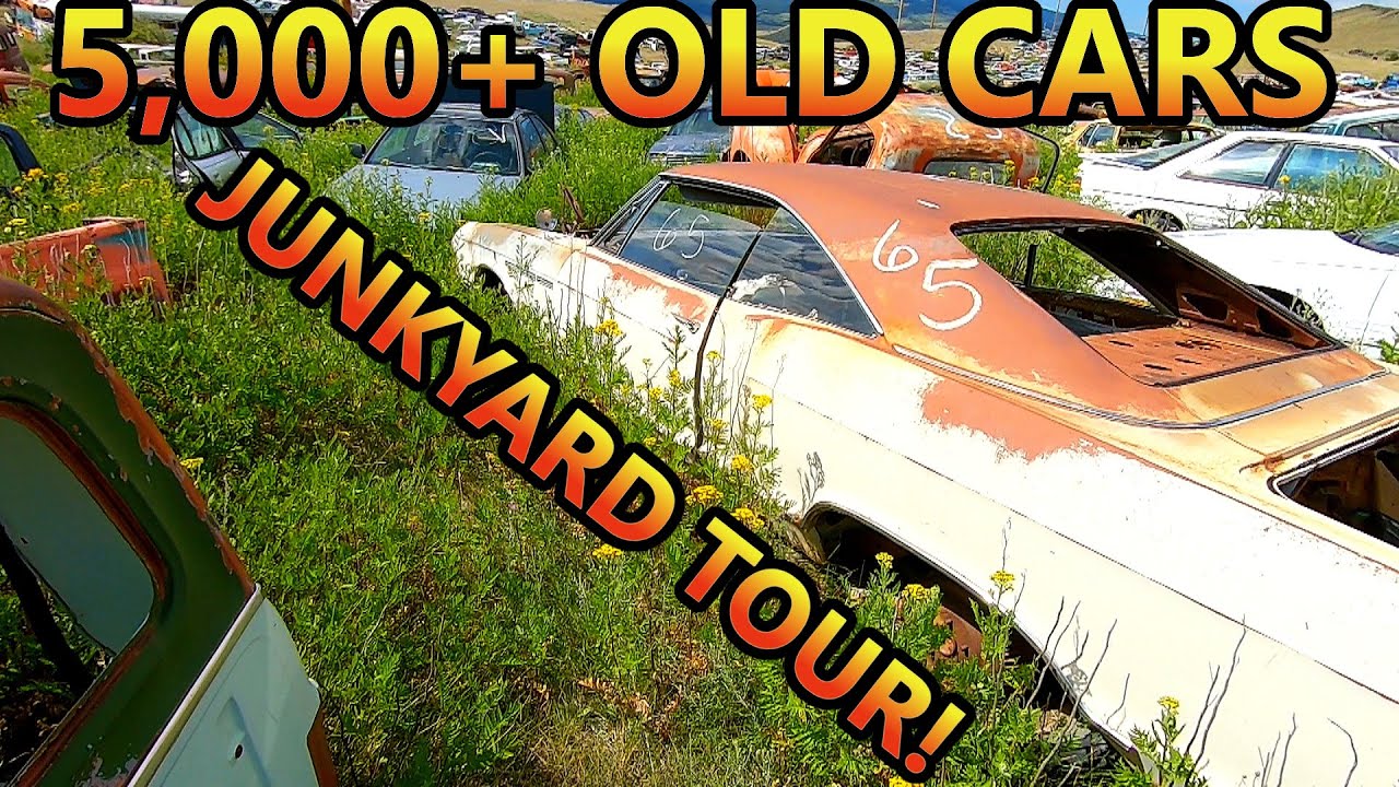 Tour a Western Classic Car Junkyard with OVER 5,000 Cars! Tons of RUST FREE Cars Sitting! (Old Cars)