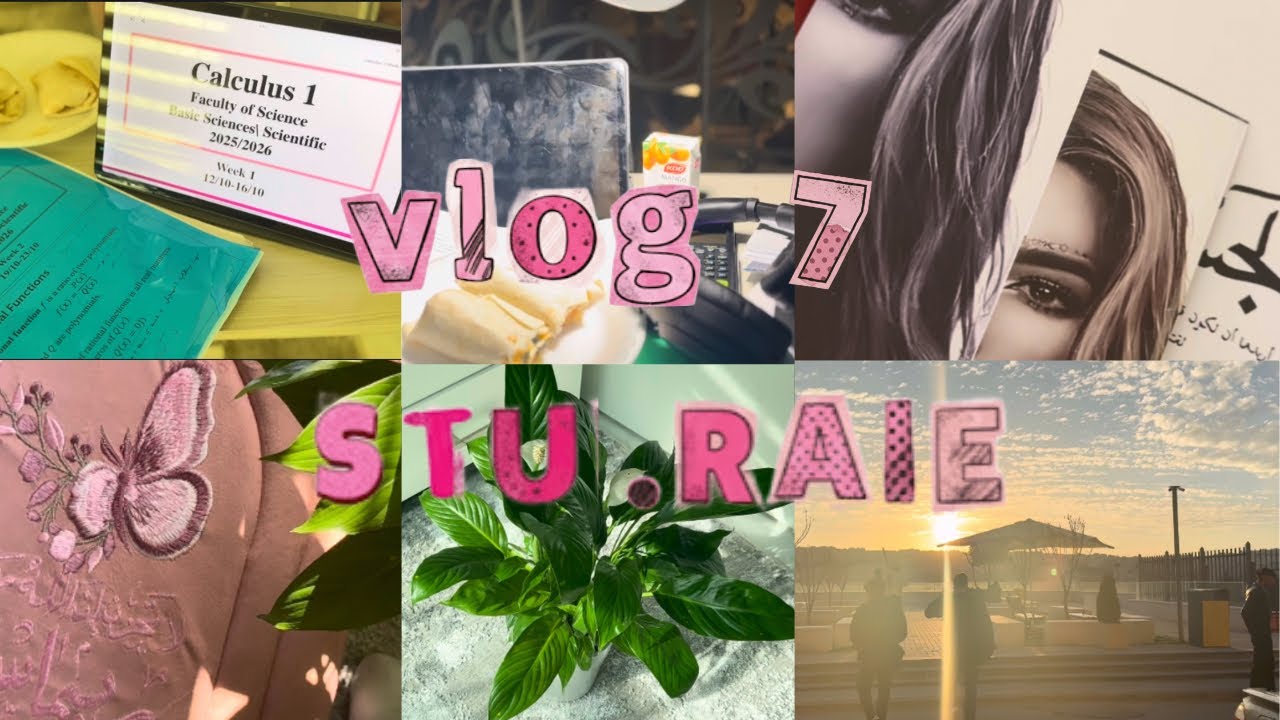 نهاية فترة اختبارات الميد في حياة طالبة هندسة 👷🏻‍♀️🤖🤍✨|Vlog|STU.RAIE| Midterms🤍