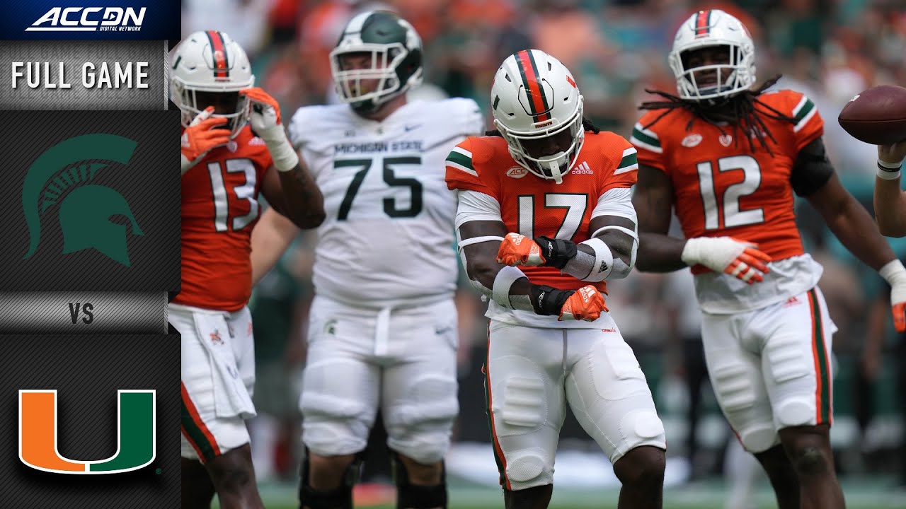 Michigan State vs. Miami Full Game | 2021 ACC Football