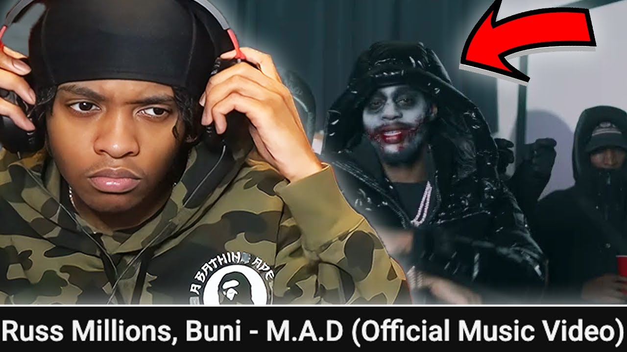 Реакция американцев на Russ Millions x Buni - M.A.D. (официальный клип)