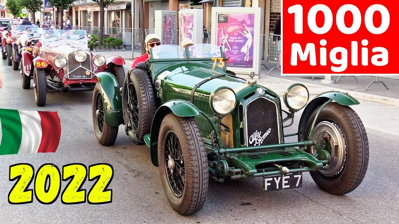 1000 Miglia 2022 Highlights - Day 2, Gambettola (FC) - Alfa 6C 1750 Zagato, Mercedes 300 SL & More!