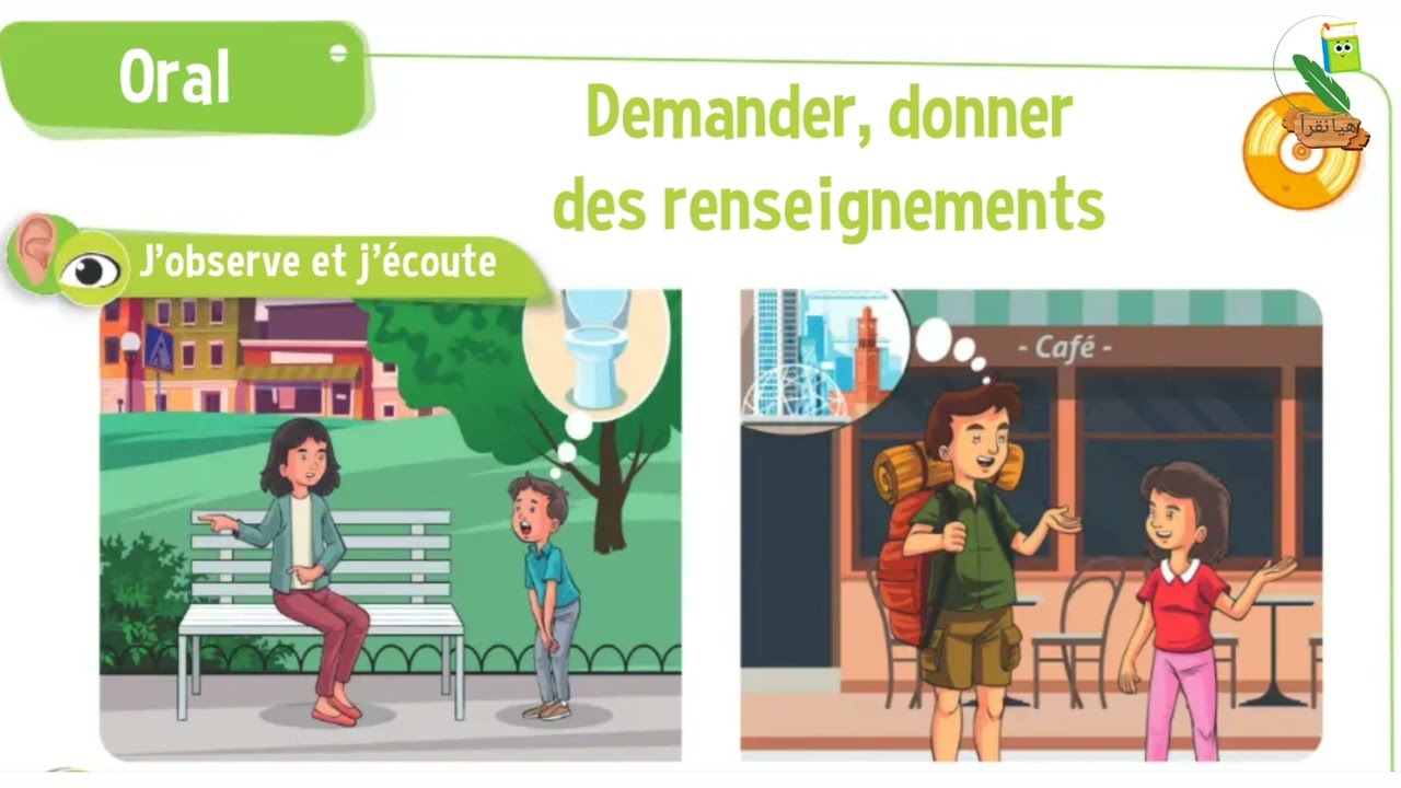 dialogue 11 : demander, donner des renseignements /unité 6: voyages et souvenirs/trésor des mots/ce1