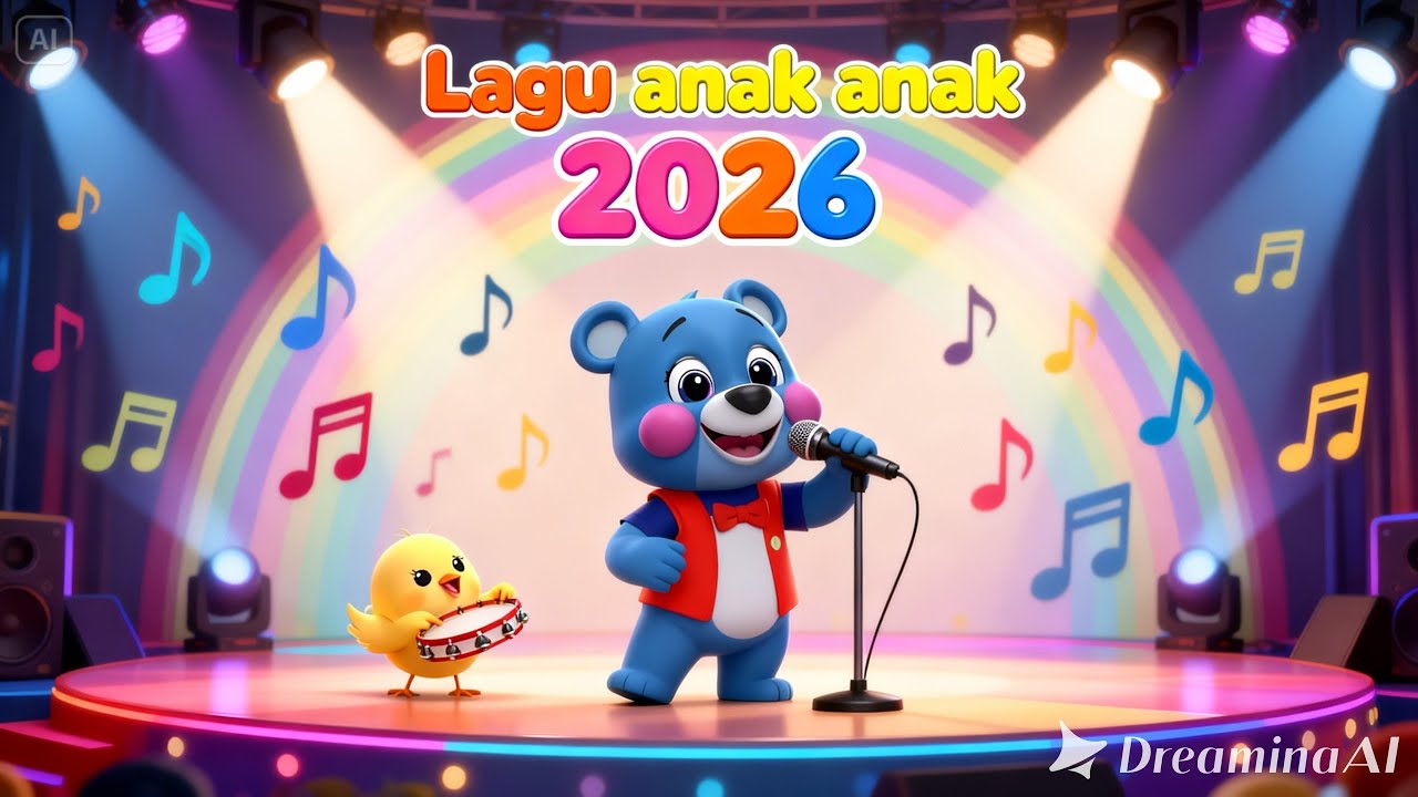 Kompilasi Lagu Anak Ambilkan Bulan Bu & Ada Kodok full lirik– Lagu Anak Ceria  | Beruang Biru