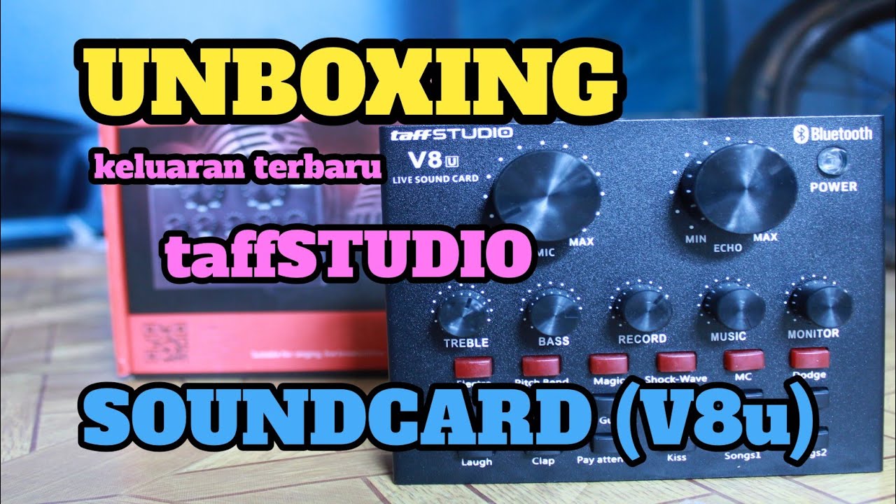soundcard v8 || UNBOXING brand taffSTUDIO seri V8u,