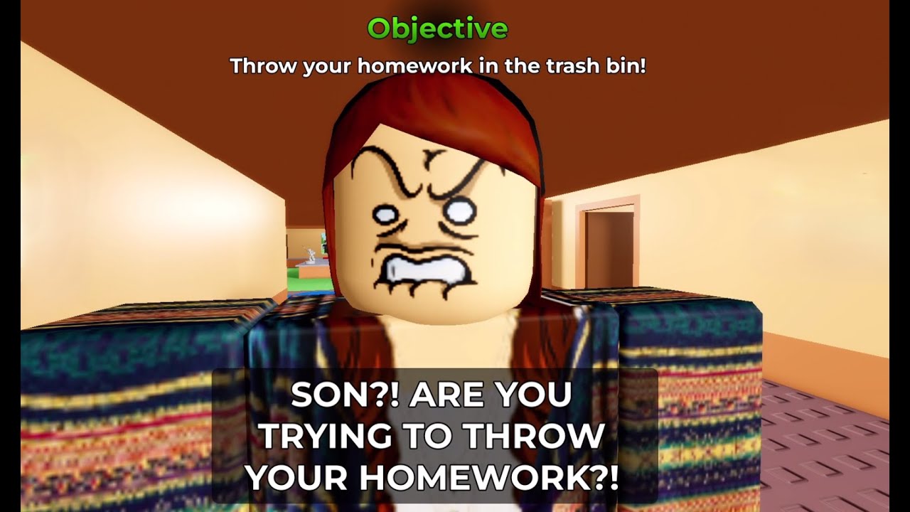 No More Homework, all normal endings! (Roblox)