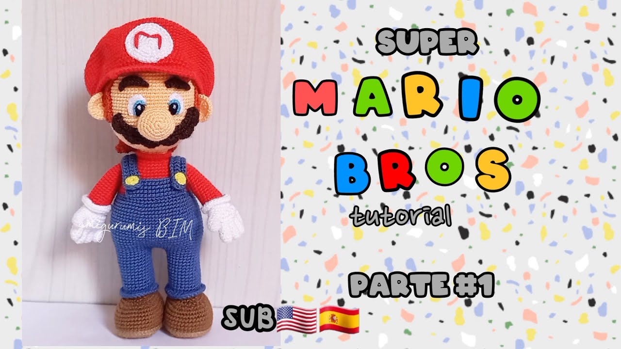 SUPER MARIO BROS амигуруми/вязание крючком ЧАСТЬ 1/3_ SUB🇺🇲🇪🇸/