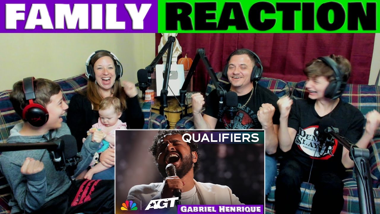 Gabriel Henrique - Something Beautiful - AGT Qualifiers FAMILY REACTION @GabrielHenriqueMusic