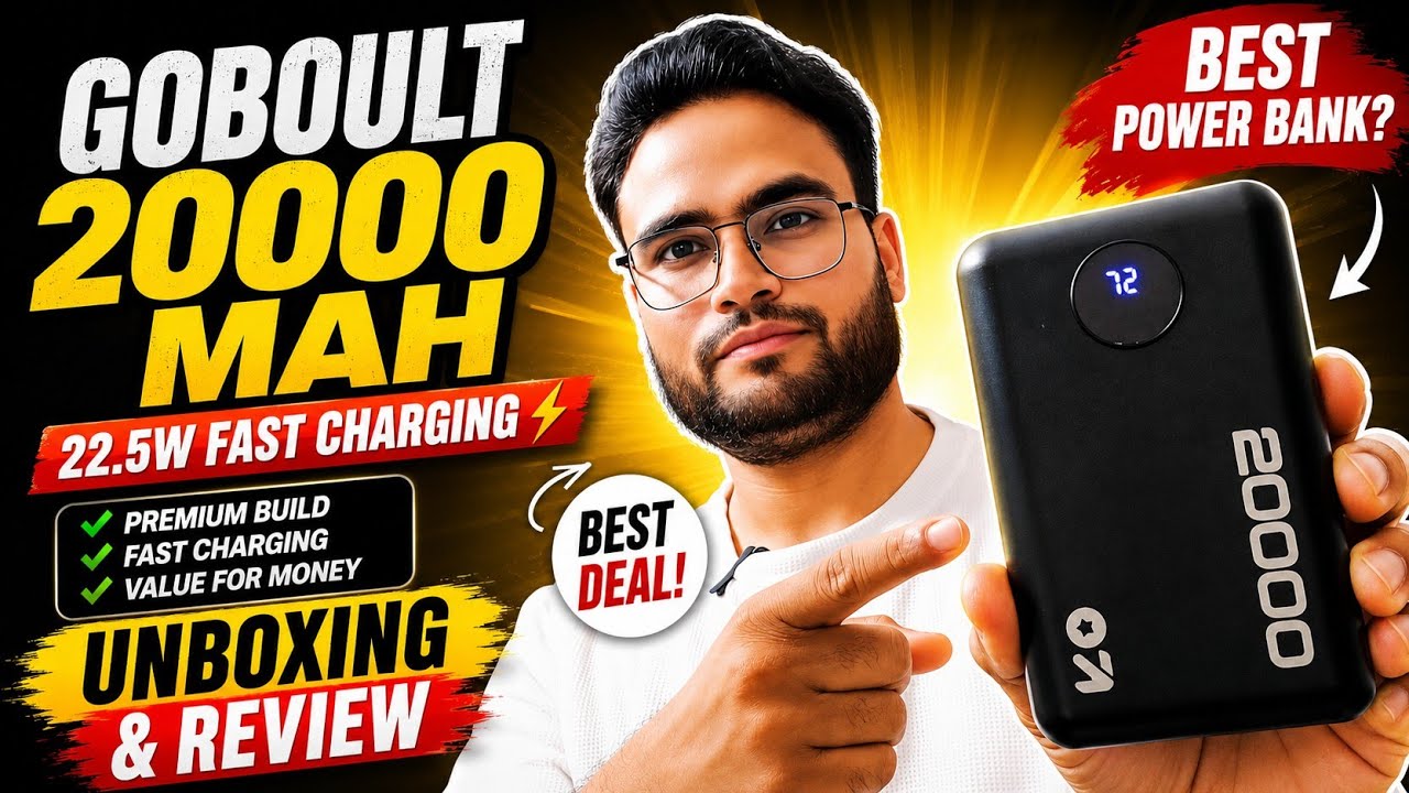 Best Power Bank under1000 | Goboult Power Bank | Goboult 20000 mAh Power Bank with battery indicator