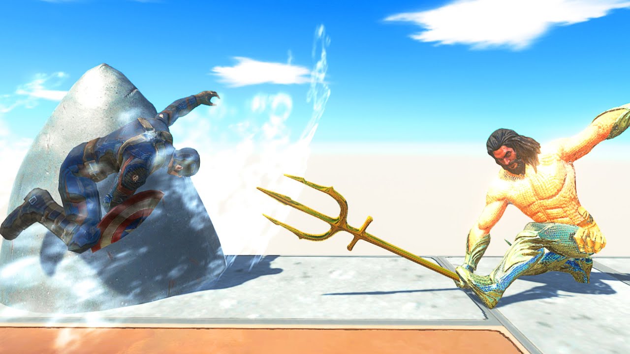 AQUAMAN VS AVENGERS DEATH RUN - Animal Revolt Battle Simulator