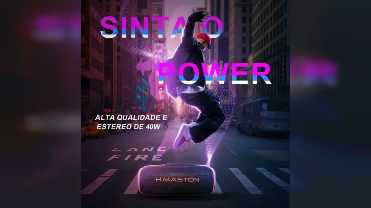 Review: Caixa De Som Bluetooth Portátil 40w H'maston Tn22 Rgb Tws Preto 127/220v