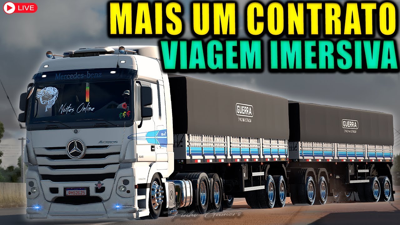 MERCEDES ACTROS 2546 no Rodotrem 25MT CARREGAMENTO DINAMICO ETS 2