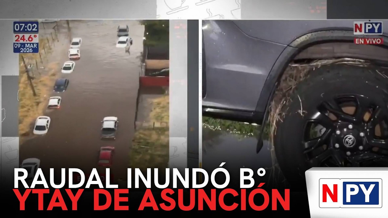 Raudal inundó todo el barrio Itay de Asunción