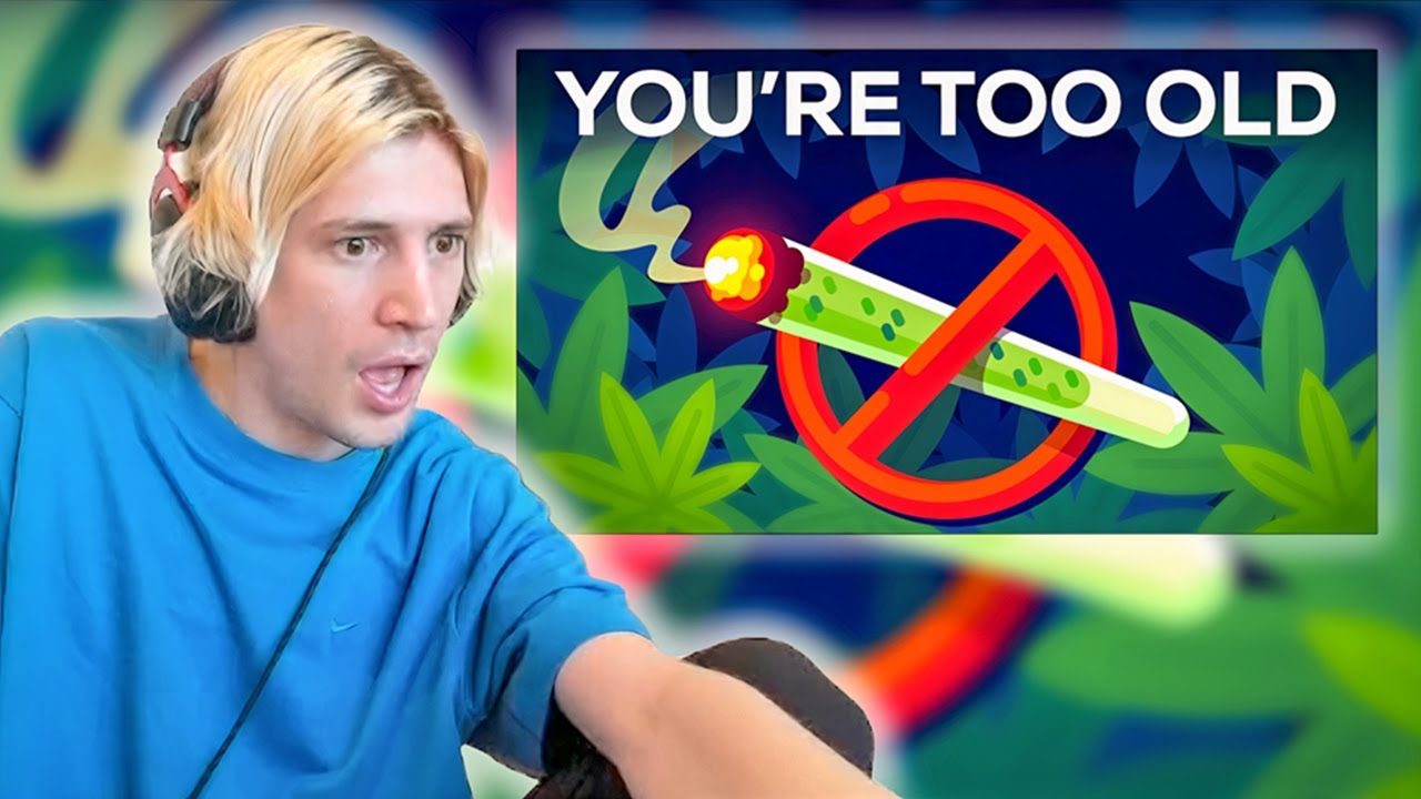 xQc реагирует на «Вам нужно бросить курить травку» от Kurzgesagt