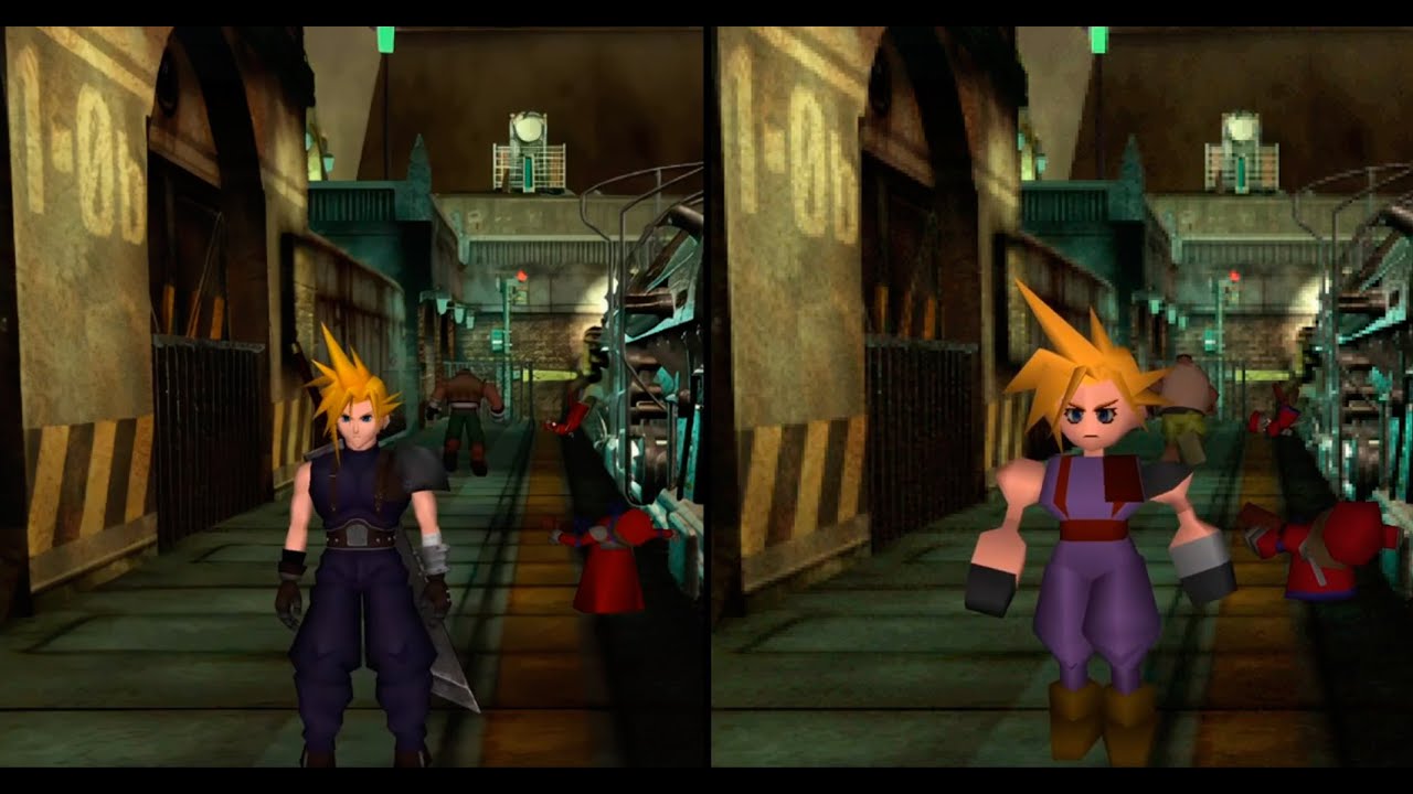 Final Fantasy VII (Mod 7th Heaven 2.0 vs Steam)