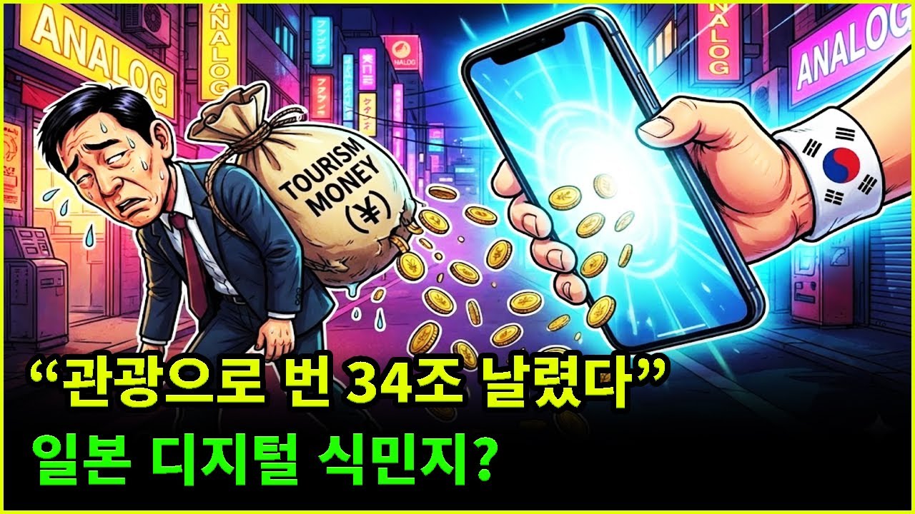 관광으로 벌어들인 돈을 전부 소진하는 일본의 최근 상황과 한국의 '디지털 식민지'로 전락하게 된 배경
