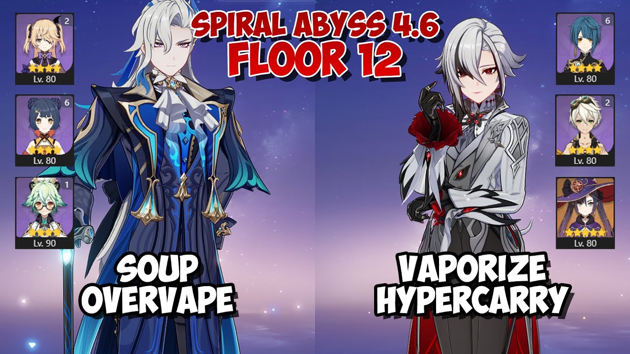 Arlecchino Mona & Neuvilette OverVape | Spiral Abyss 4.6