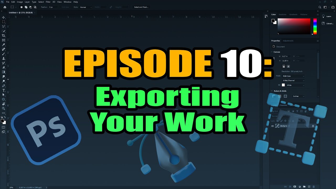 How to Export your work #photoshopforbeginners #photoshoptutorial #photoshopexport #EditingBasics