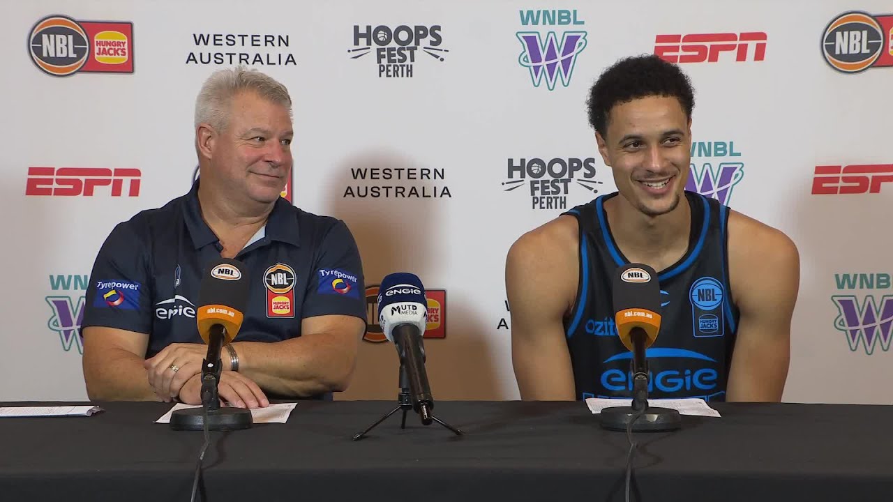 Dean Vickerman and Jesse Edwards press conference vs Tasmania JackJumpers - Round 17, NBL26
